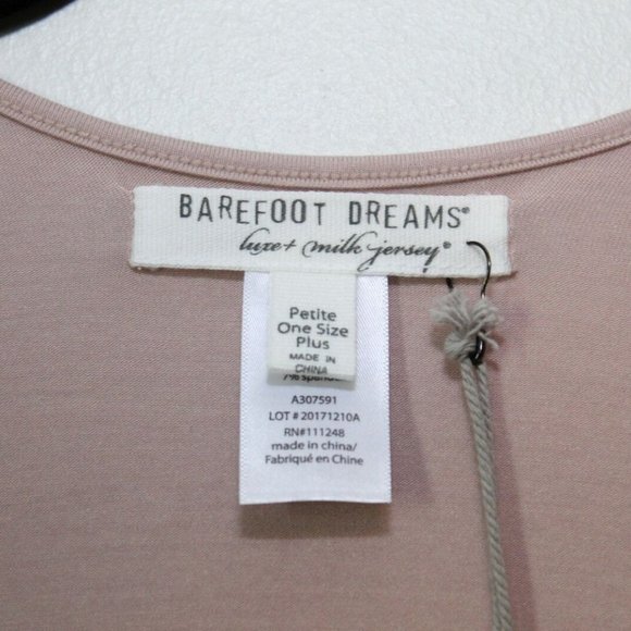 NWT Barefoot Dreams LUXE Milk Jersey Caftan Faded Rose Women's OS Plus H12720 - Picture 5 of 12